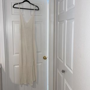 Wilfred White Crochet Dress
